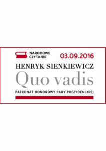 Narodowe czytanie „Quo Vadis”
